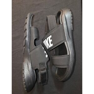 Nike Women's Black Adjustable Strap Sandals Slides Comfort Casual‎